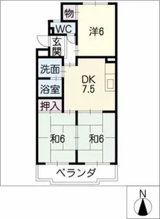 センチュリーコート【2階】の間取り