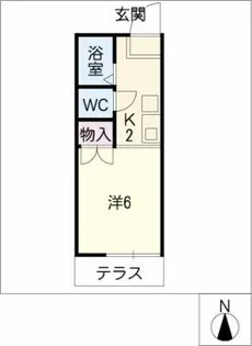 リバティスクエア【1階】の間取り