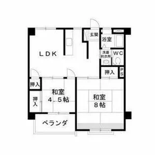 若杉ビル【4階】の間取り