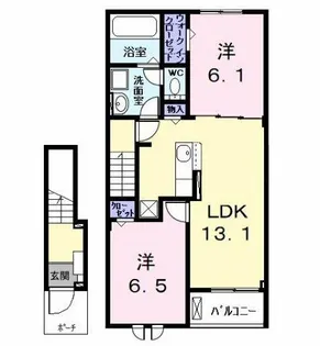 シェラタン(Sheratan)【2階】の間取り