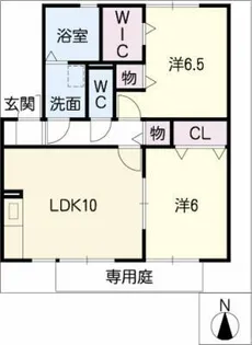 ワンダースクエア赤池【1階】の間取り
