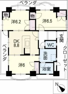 サントヴィラージュ【5階】の間取り