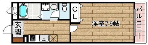 シャーメゾンAMI【202号室】の間取り