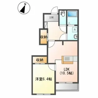 レザン【1階】の間取り
