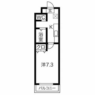 名古屋七条エンブルコート【1階】の間取り