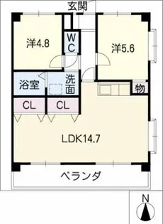 メゾン貴船 C【3階】の間取り