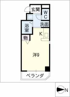 シャルム久屋【4階】の間取り