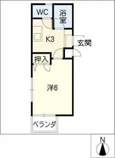 ARK中村公園駅Ⅱ【5階】の間取り