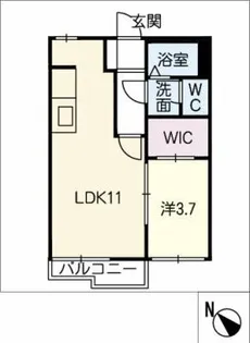 サンシャトー香奈【2階】の間取り