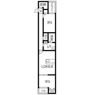 コンフォール鳴浜【2階】の間取り