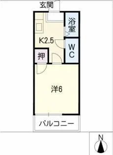 ハイツ三陽【2階】の間取り