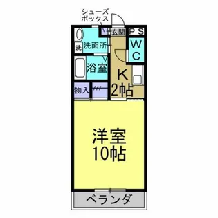 パル平和【206号室】の間取り