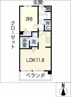 ペディオン【3階】の間取り