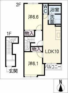 ディア アイリスⅡ【2階】の間取り