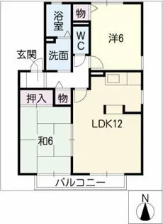 ハートホーム江島A・B【2階】の間取り