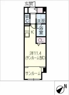 meLiV土橋【1階】の間取り