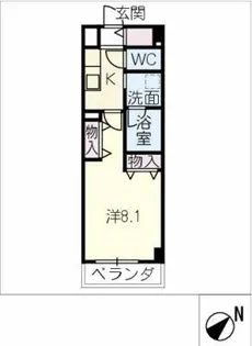 meLiV土橋【4階】の間取り