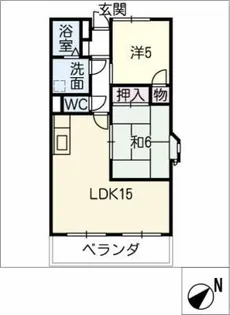 ラ・キャッスル21原Ⅱ【2階】の間取り