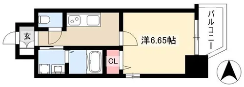 第18金山フクマルビル【4階】の間取り