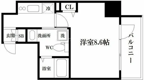 MSR梅田EAST【402号室】の間取り