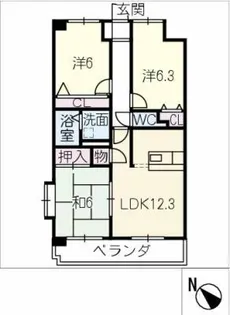 Be-Common【4階】の間取り