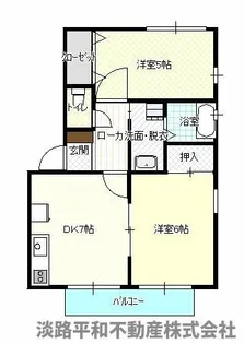 フォブール先山Ⅱ【106号室】の間取り