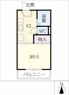 オリエント高針【1階】の間取り