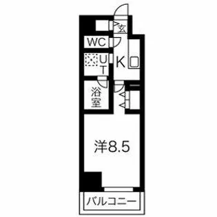 リシュドール名駅南【0607号室】の間取り