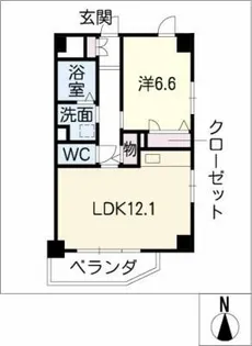 サンコート中村【3階】の間取り
