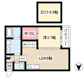 プランドールレガリア【2階】の間取り