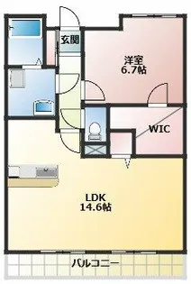 ジュネス徳望【2階】の間取り