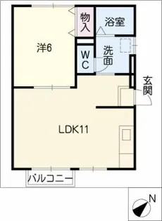 アベニューほしの【1階】の間取り