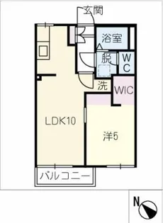 ゼクス碧南A棟【2階】の間取り