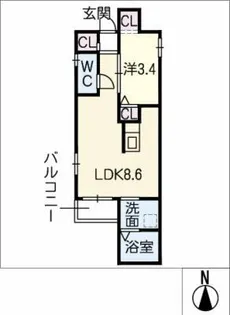 STガーデンコート【2階】の間取り