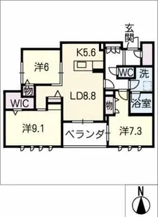 カサ リベルテ【3階】の間取り