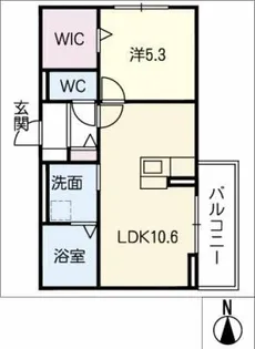 D-room名駅E棟【2階】の間取り