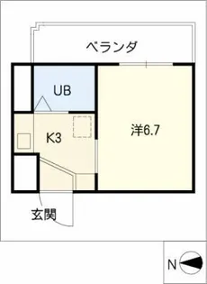 朝日プラザアクシス東別院【2階】の間取り