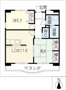 プレステージS・KOZAKAI【1階】の間取り