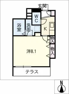 プランドール【1階】の間取り