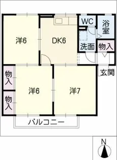 フリーデンハイム【2階】の間取り