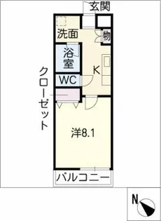 メイプル陶郷【2階】の間取り