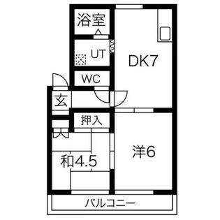ハイツ西庄【2階】の間取り