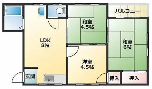 松宏コーボ【4階】の間取り