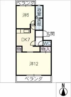 第3オレンジマンション【2階】の間取り