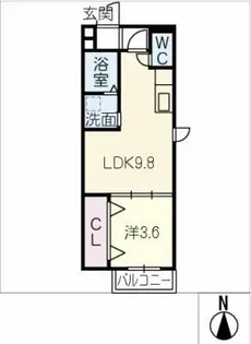 LECOCON豊田市駅【3階】の間取り