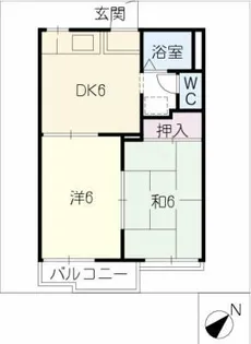 グリーンフジ【1階】の間取り