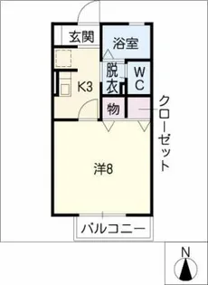 ジュネス7 A【1階】の間取り