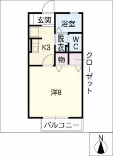 ジュネス7 A【1階】の間取り