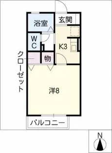 ジュネス7 B【1階】の間取り