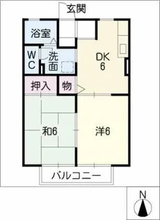 セジュールサカキ【2階】の間取り